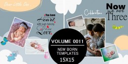 New Born Templates 15X15 - 0011